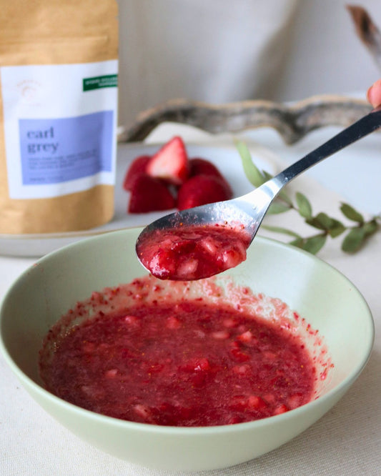 No-Cook Strawberry Purée (2-Drink Portion)