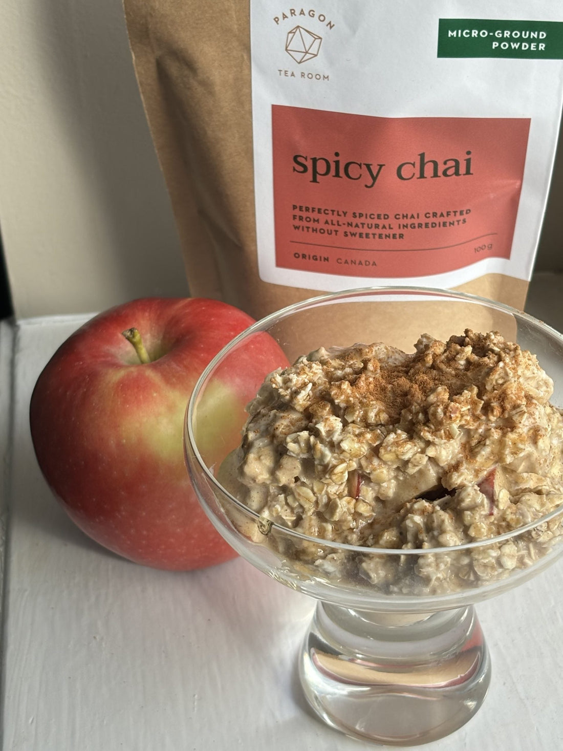 Maple Apple Chai Overnight Oats