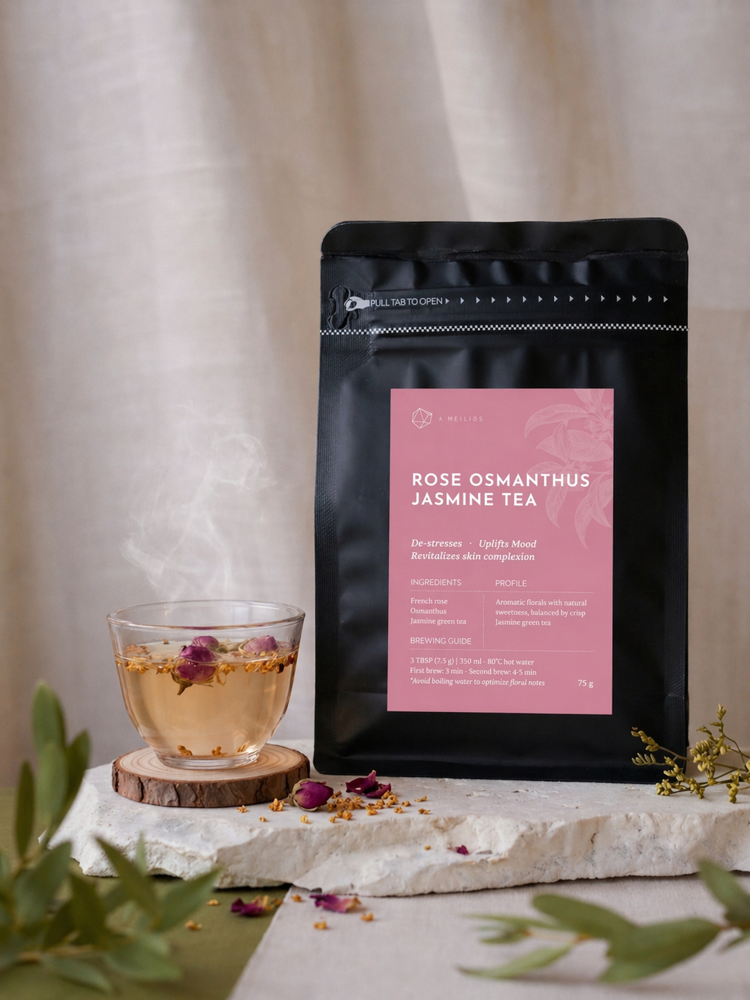 Rose Osmanthus Jasmine Green 75g