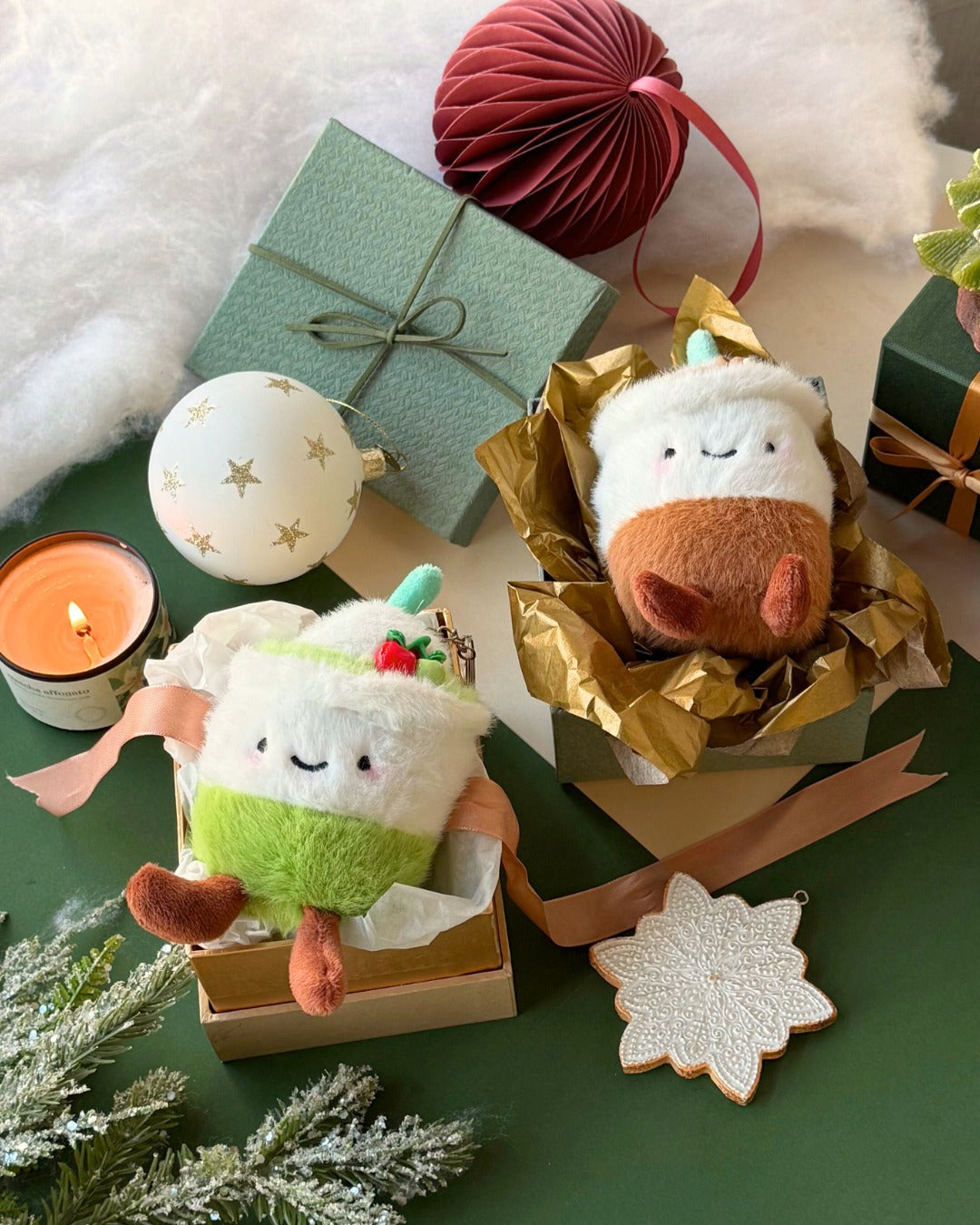 Matcha & Hojicha Oat Plushie Keychains | PRE-ORDER