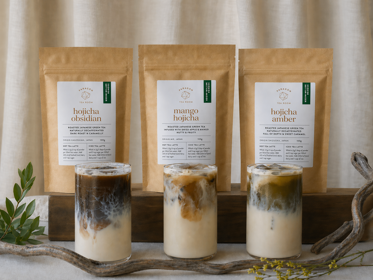 Hojicha Powder Trio (100g x 3)