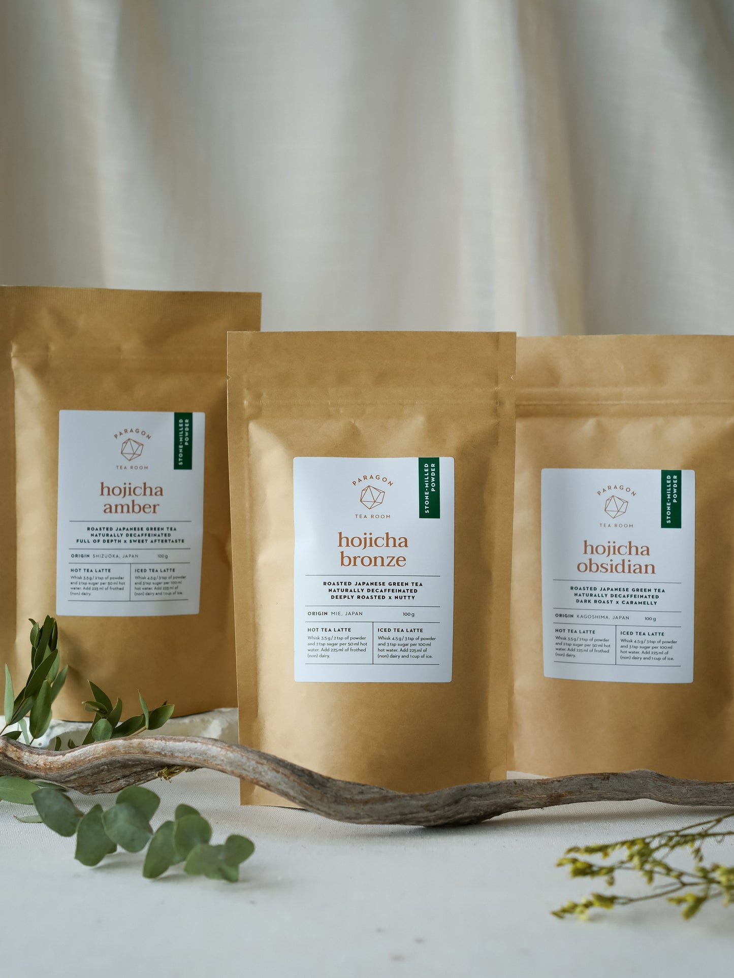 Hojicha Powder Trio (100g x 3)