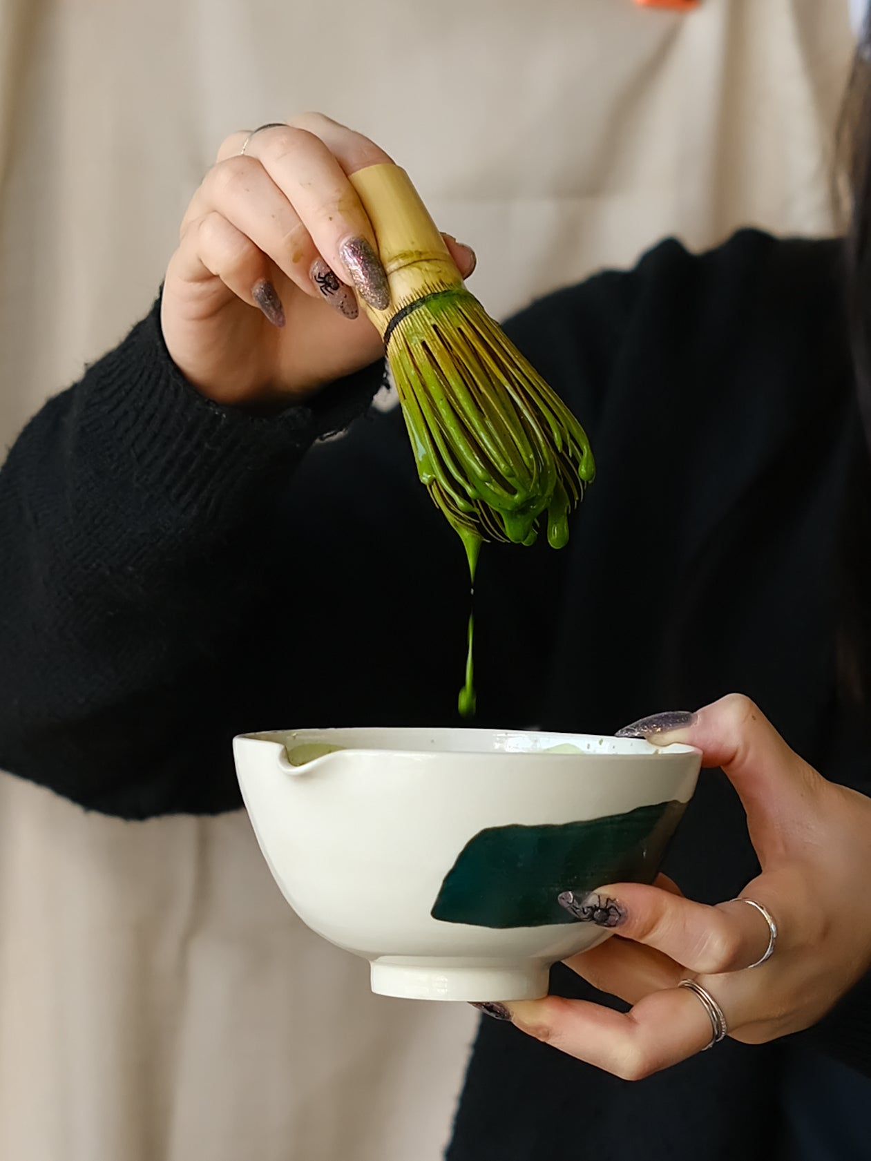 BOGO - Bamboo Whisk + Scoop + Holder Set