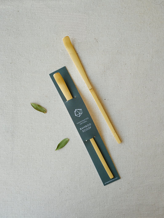 Golden Bamboo Scoop | Chashaku